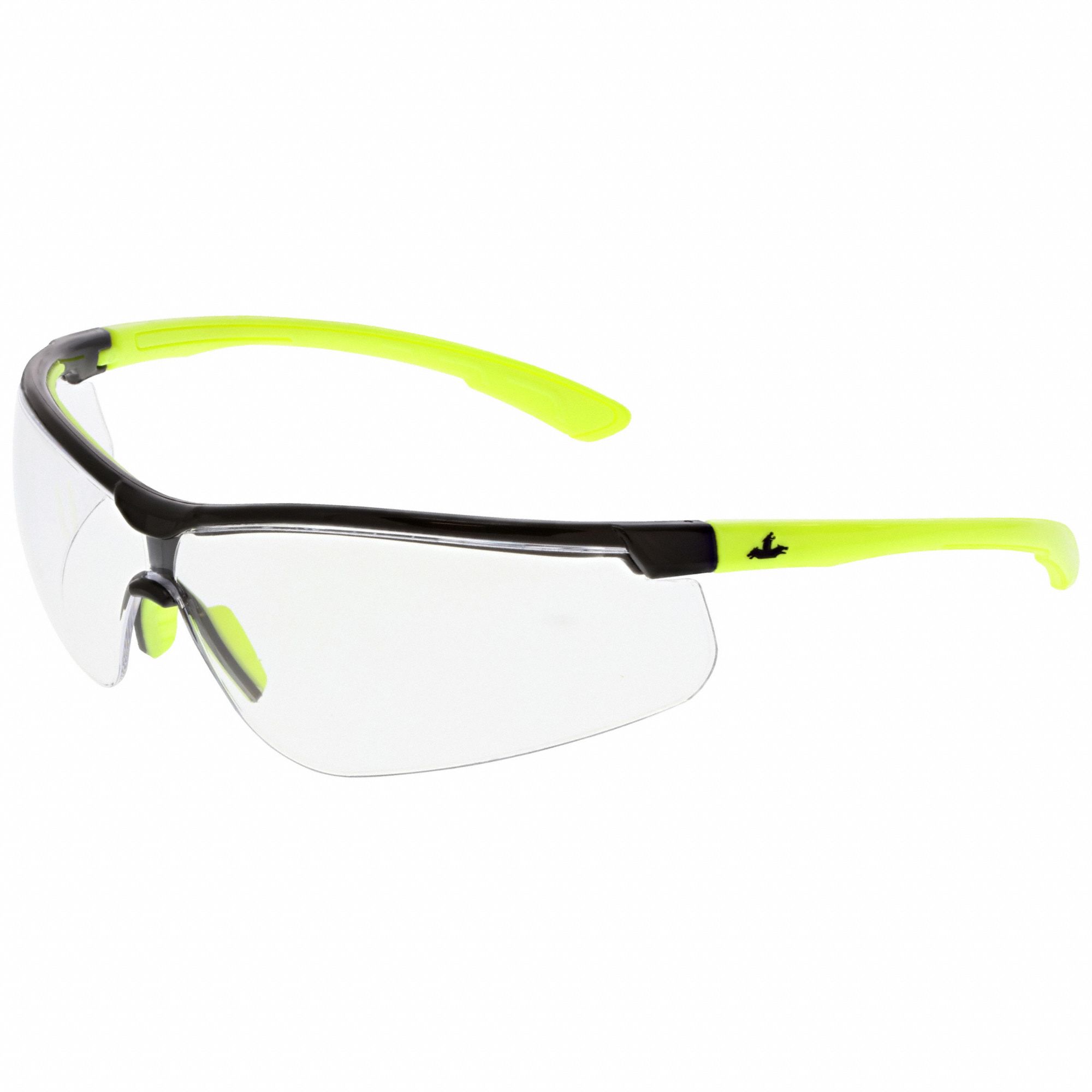 Safety Glasses: Clear Lens, Half-Frame, Anti-Fog/Scratch-Resistant