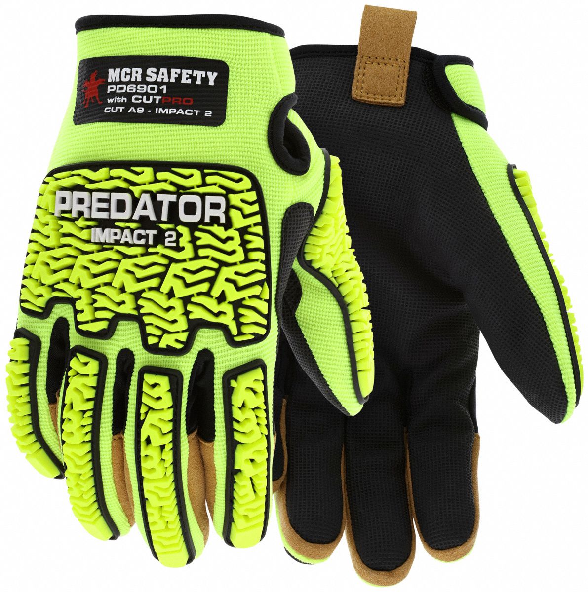 Mechanics Gloves: L, Mechanics Glove, Hypermax® with MAXGrid Grip, ANSI Cut Level A9, 1 PR