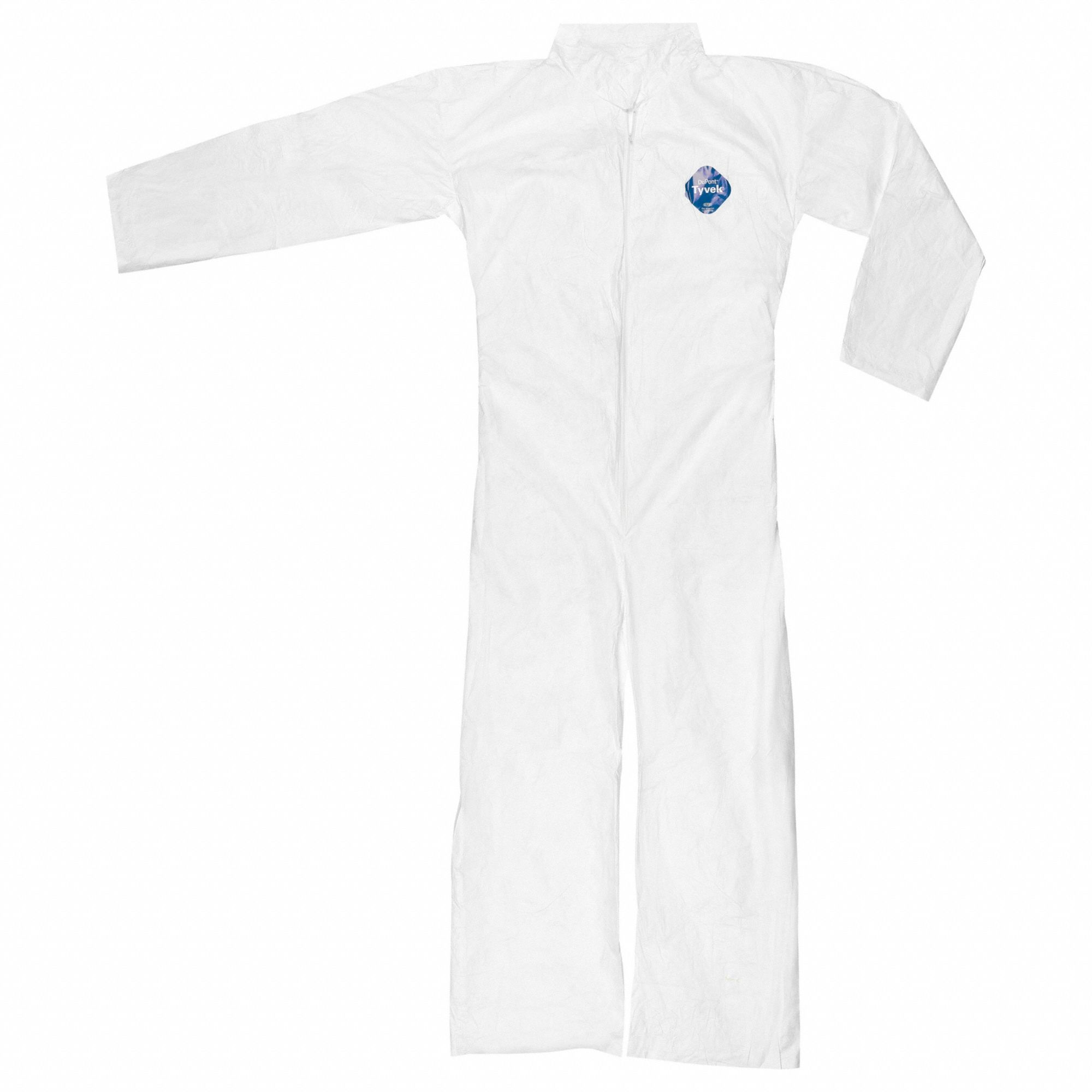 MCR SAFETY, 3XL, Tyvek®, Tyvek Coverall W Collar,,3XL,PK25 26K873