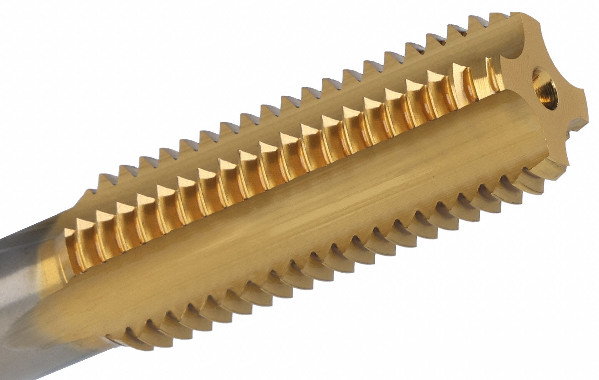 CLEVELAND Straight Flute Hand Tap: 1/2"-13 UNC, H5 / 2B, 4 Flute, Bottoming Chamfer (MPN C83962)