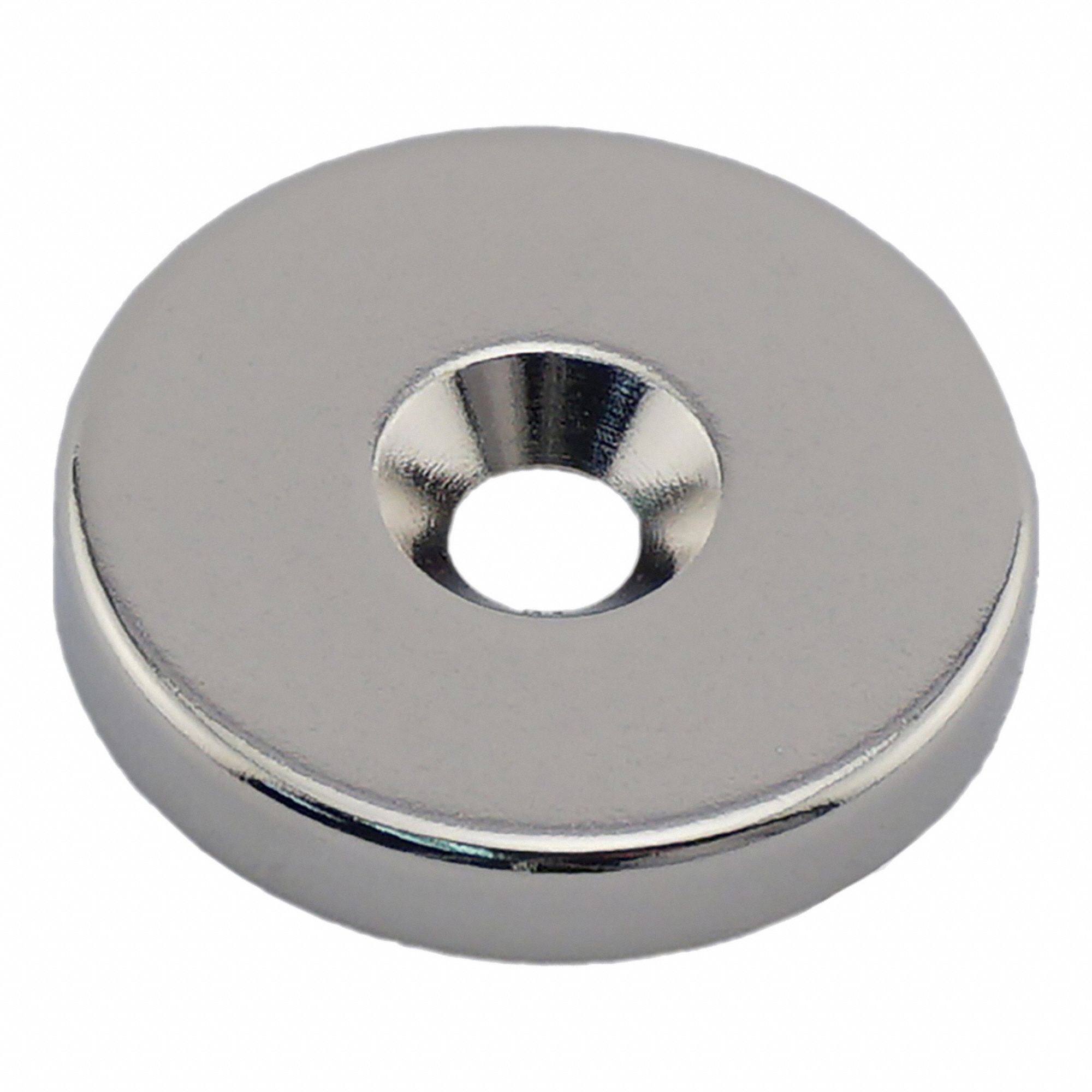 Rare Earth Magnet: Neodymium, 1 in Outside Dia, 0.187 in Thick, Ring Magnet, 45