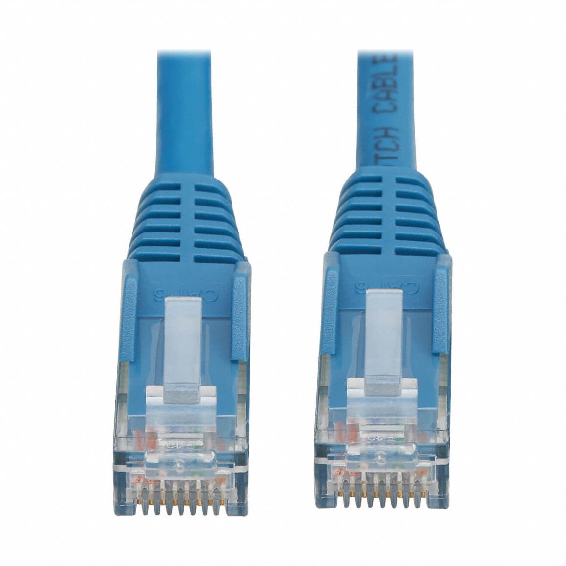 Ethernet Cable: Unshielded, Cat 6, 16.4 ft Overall Lg, LSZH, Round, 24 AWG, Blue