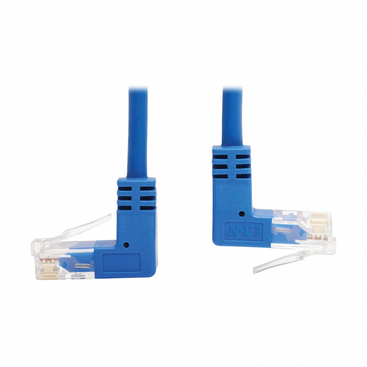 Ethernet Cable: Unshielded, Cat 6, 1 ft Overall Lg, PVC, Round, 28 AWG, Blue, CM