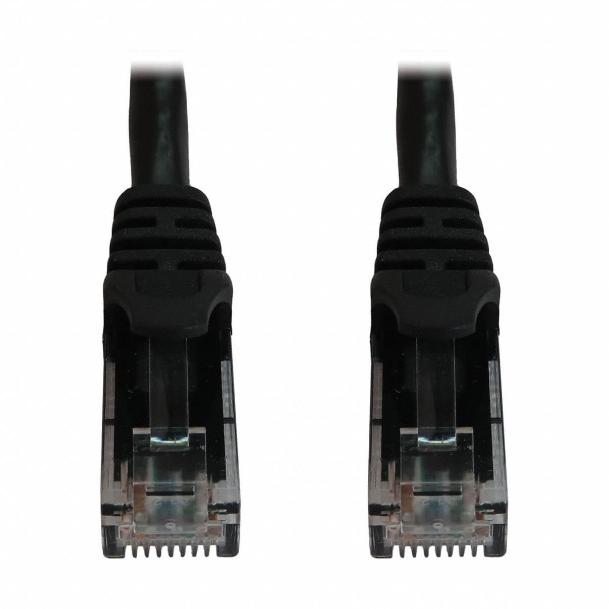 Ethernet Cable: Unshielded, Cat 6A, 6 ft Overall Lg, PVC, Round, 24 AWG, Black, CM