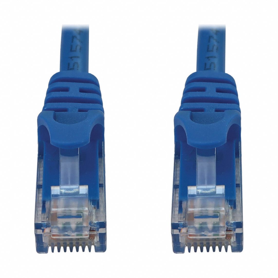 Ethernet Cable: Unshielded, Cat 6A, 100 ft Overall Lg, PVC, Round, 24 AWG, Blue, CM
