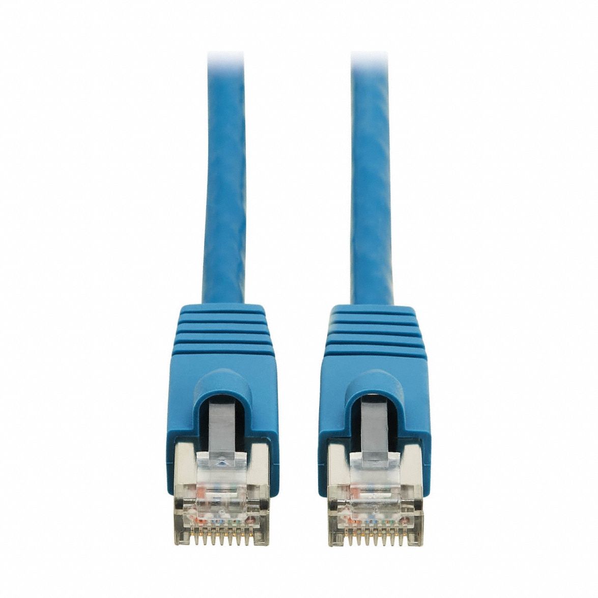 Ethernet Cable: Shielded, Cat 8, 49.2 ft Overall Lg, LSZH, Round, 26 AWG, Blue, FT2