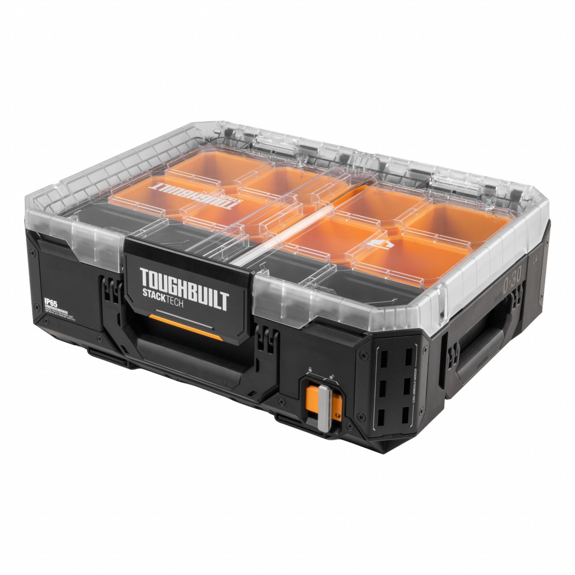 ToughBuilt StackTech Full Organizer: 16 1/8 in W x 20 7/8 in D x 7 5/16 in H, Polymer