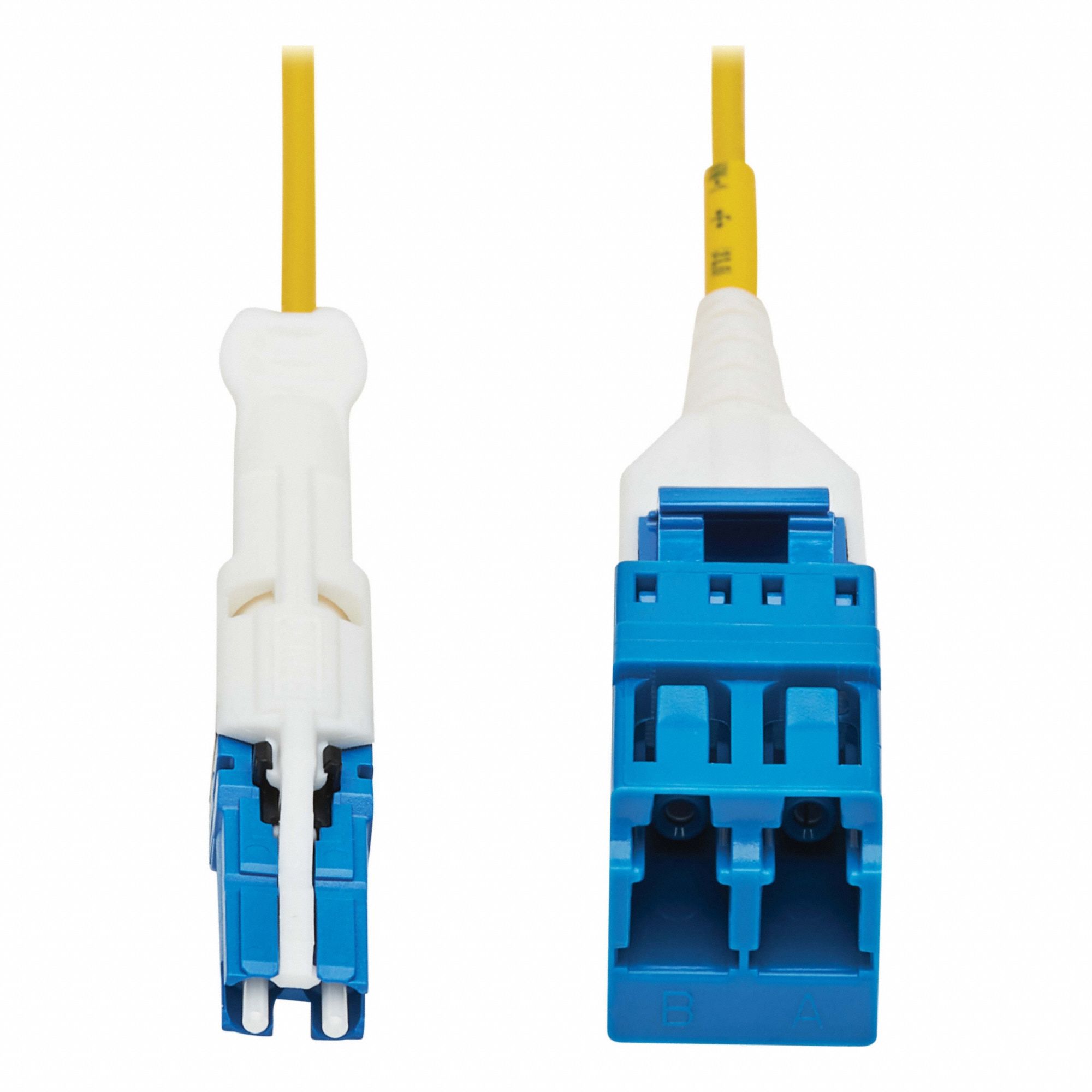 Fiber Cable: Single Mode, 1 ft Lg, CS / UPC Male End 1, LC / UPC Female End 2, LSZH