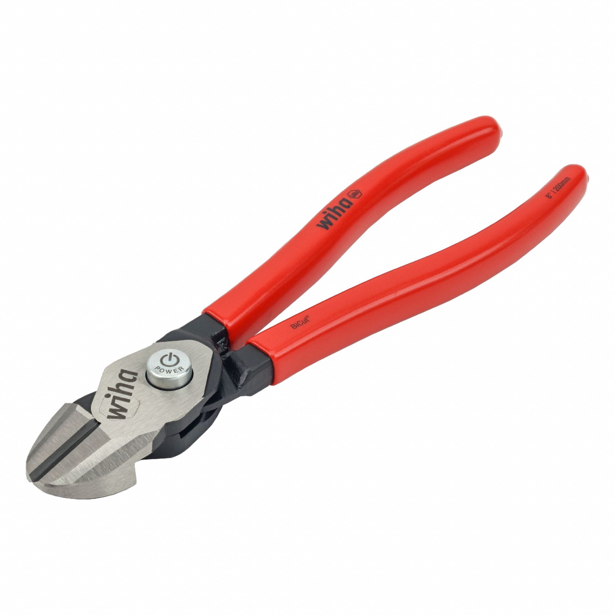 Diagonal Cutting Plier: Std, Straight, Oval, 7/8 in Jaw Lg, 1 1/8 in Jaw Wd, 8 in Overall Lg