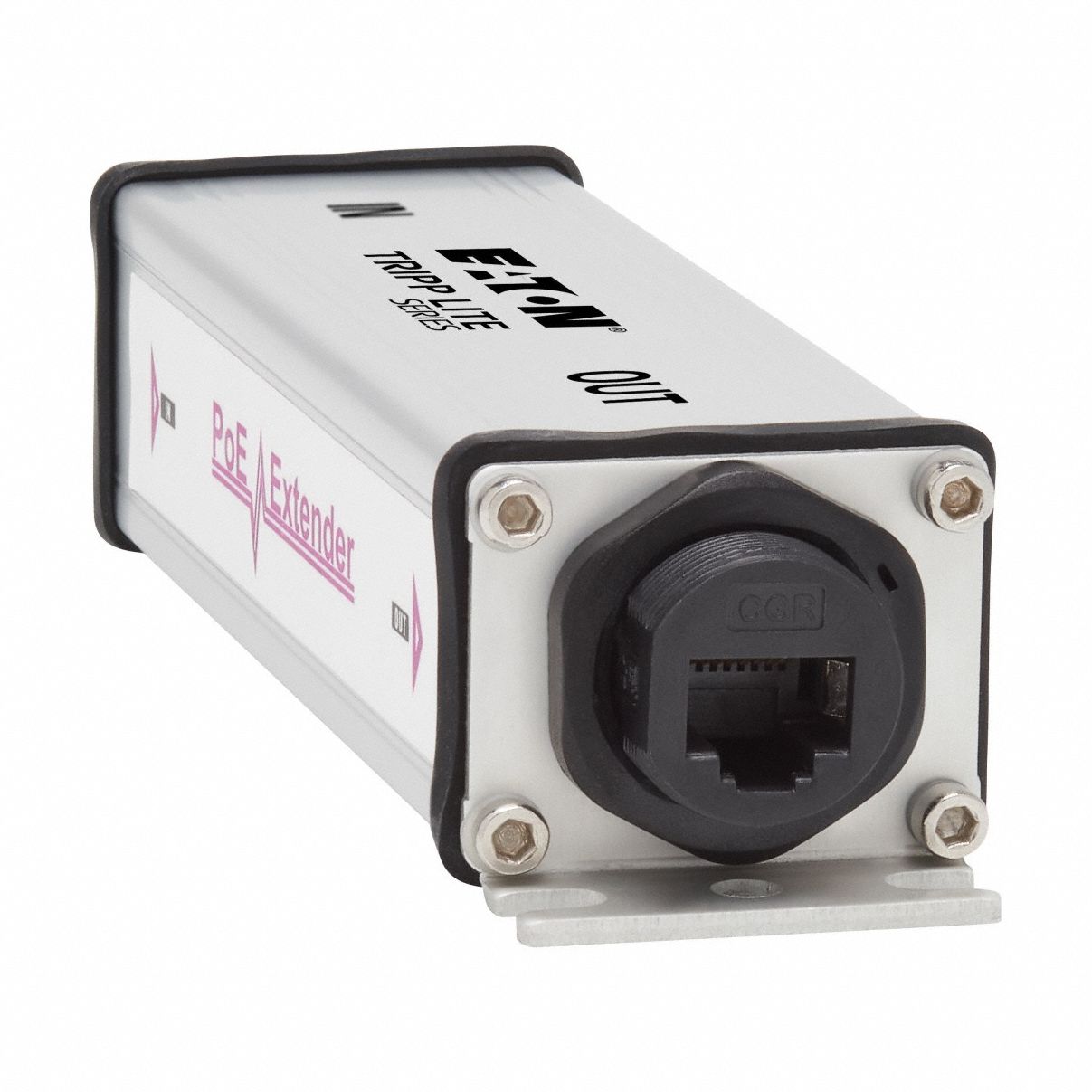 Extender/Repeater: Desktop/Wall, RJ45 (Female), RJ45 (Female), Silver, Aluminum