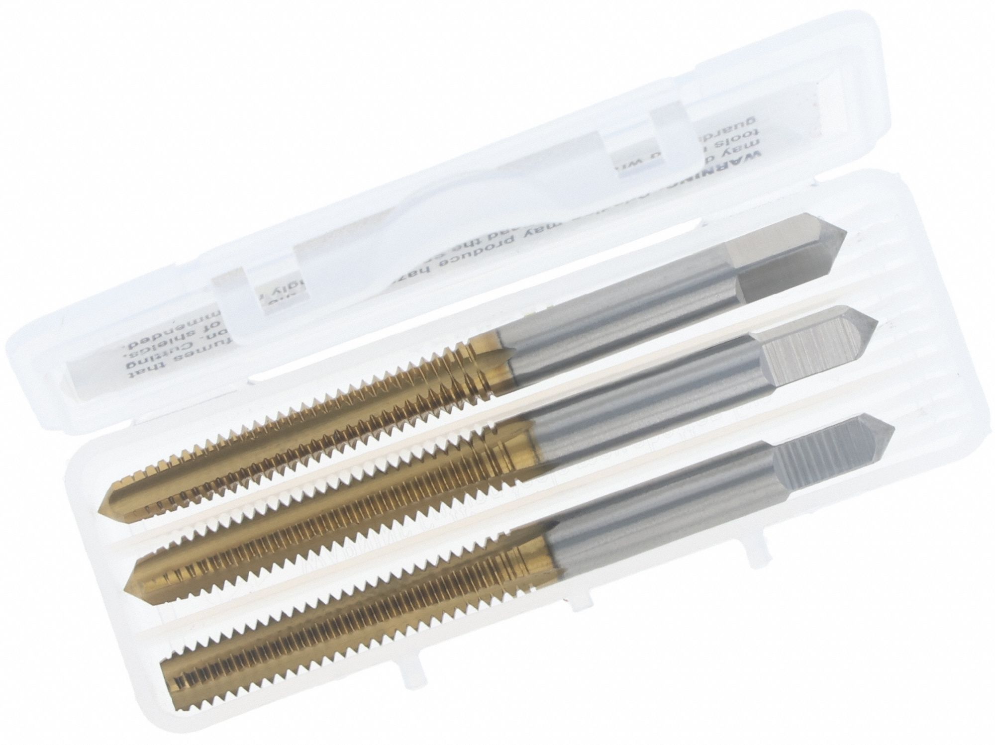 Tap Kit: 1/4"-20 UNC, H3 / 3B, 4 Flute, TiN Coated High Speed Steel
