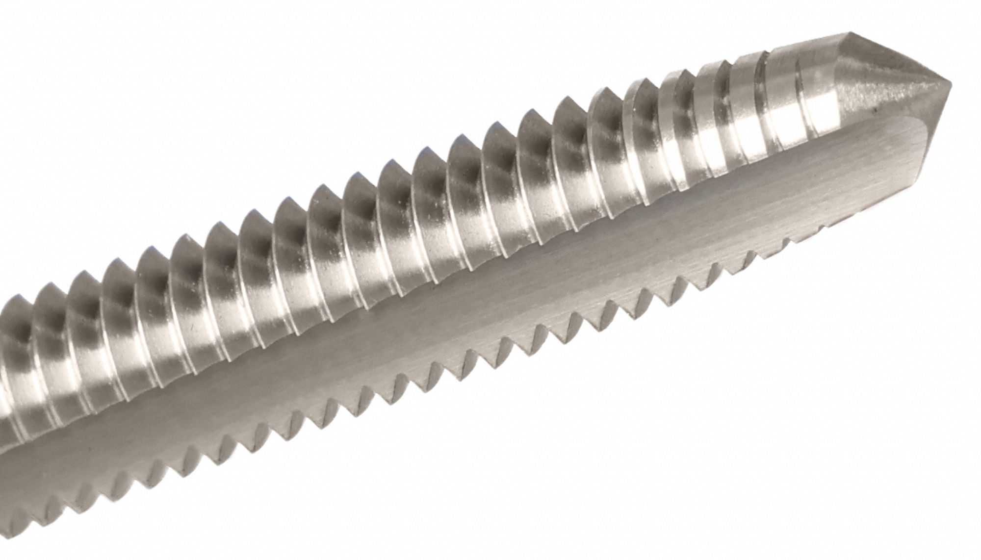 CLE-LINE Straight Flute Tap: 1/2"-20 UNF, H5 / 2B, 4 Flute, Plug Chamfer, High Speed Steel (MPN C00751)