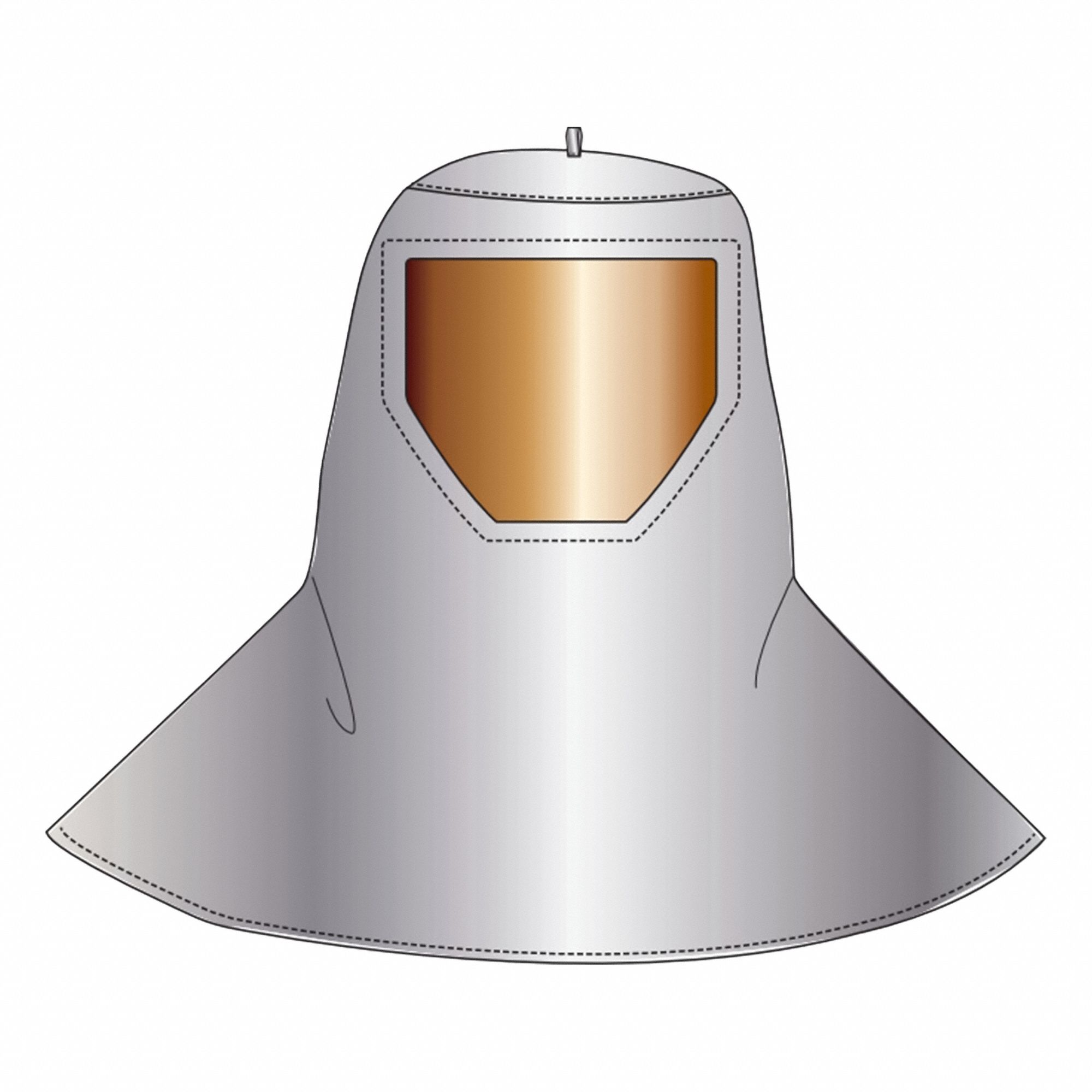 Aluminized Hood: Para-Aramid, Chemical Resistant, With Window