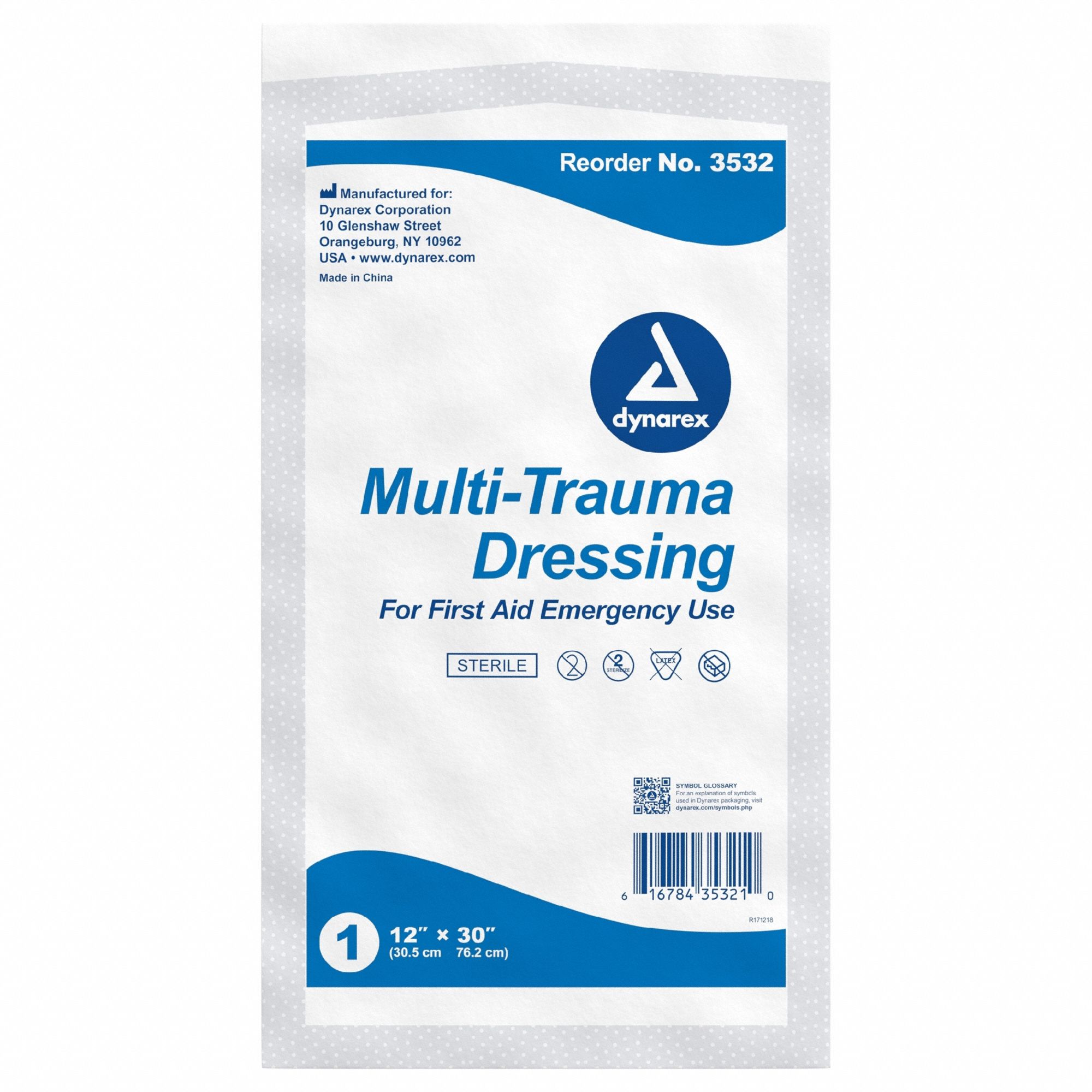 Multi-Trauma Dressing WHT 30 L 12 W PK50