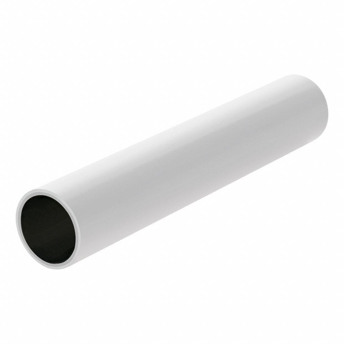 Steel Framing Pipe: Steel Framing Pipe, White, 1 1/8 in Nominal Pipe Size, Steel, 96 in Lg