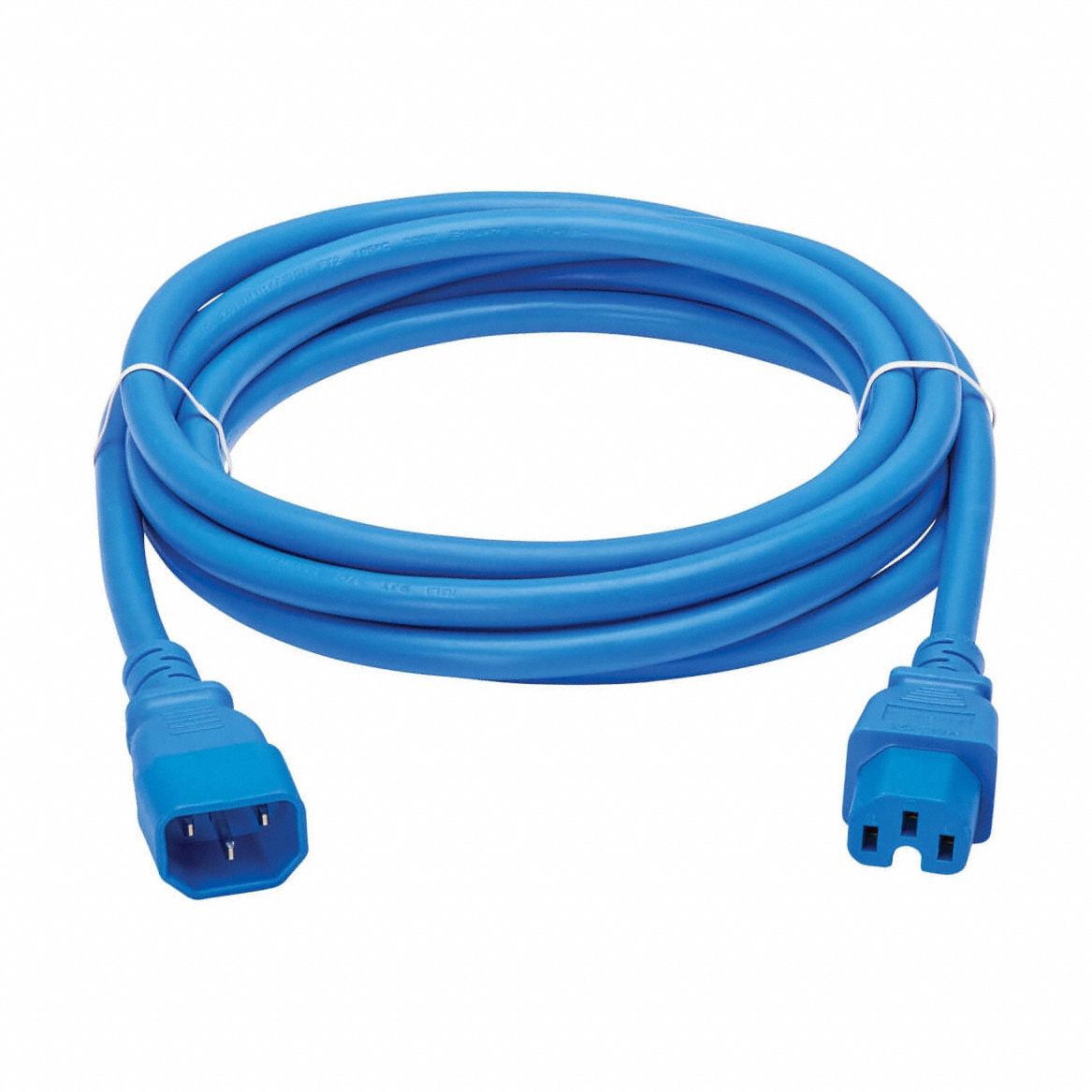 Power Cord: 10 ft Lg, C14 to C15 Plug, Port Power Cord C14 to C15, SJT, 250V