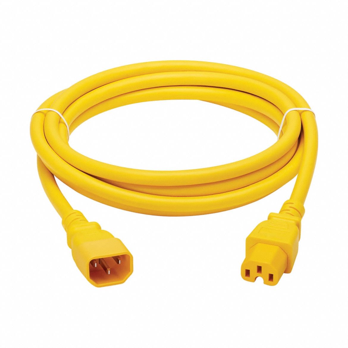 Power Cord: 10 ft Lg, C14 to C15 Plug, Port Power Cord C14 to C15, SJT, 250V