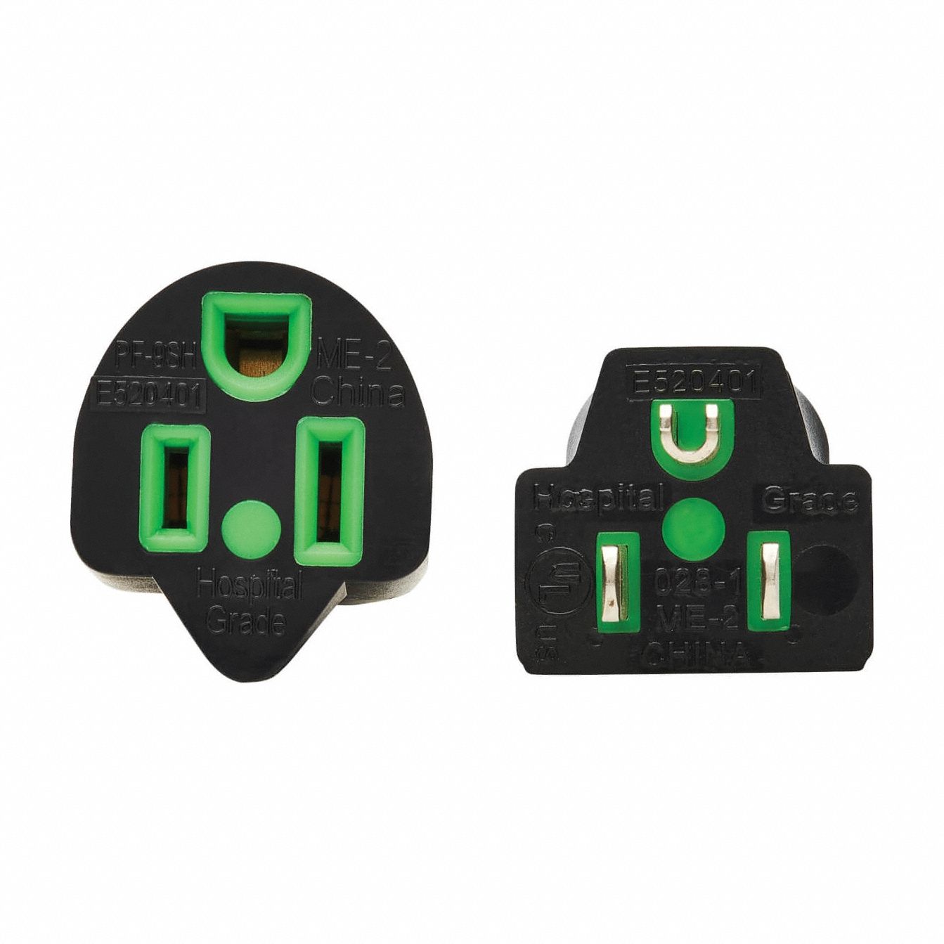 Power Cord: 15 ft Cord Lg, 16 AWG Wire Size, 16/3, SJT, NEMA 5-15P, Black, 125VAC