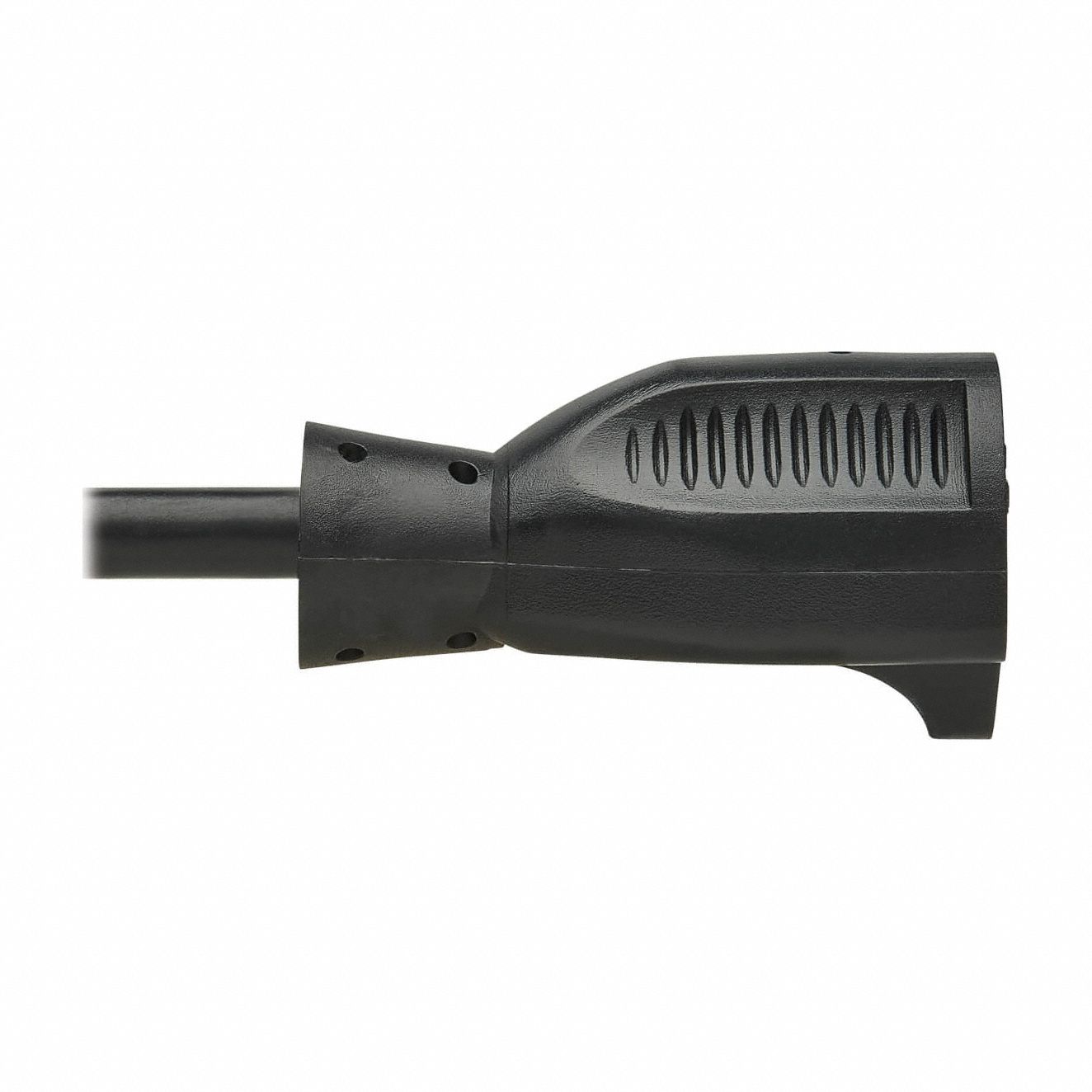 Power Cord: 10 ft Cord Lg, 16 AWG Wire Size, 16/3, SJT, NEMA 5-15P, Black, 125VAC