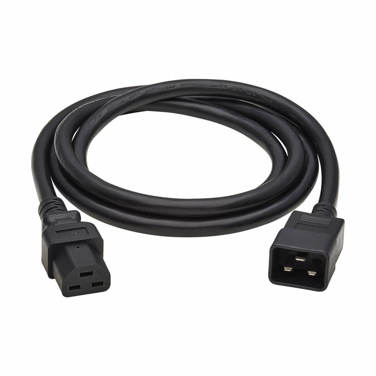 Power Cord: 10 ft Lg, C20 to C21 Plug, Port C20 to C21, SJT, 20 A Max. Amps, 250V