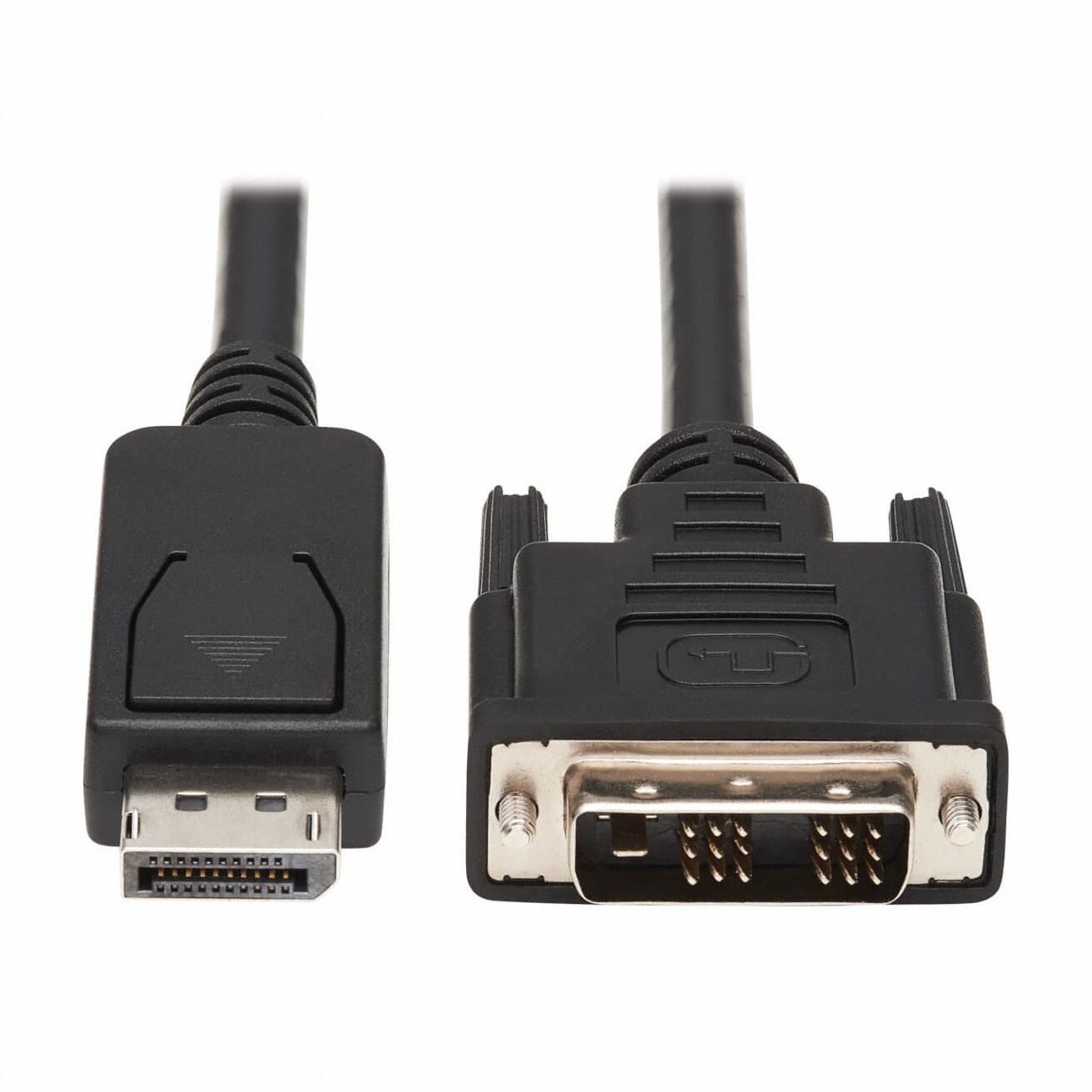 Cable: Display Port Male to DVI-D Single Link Male Connection, 6 ft Cable Lg, PVC