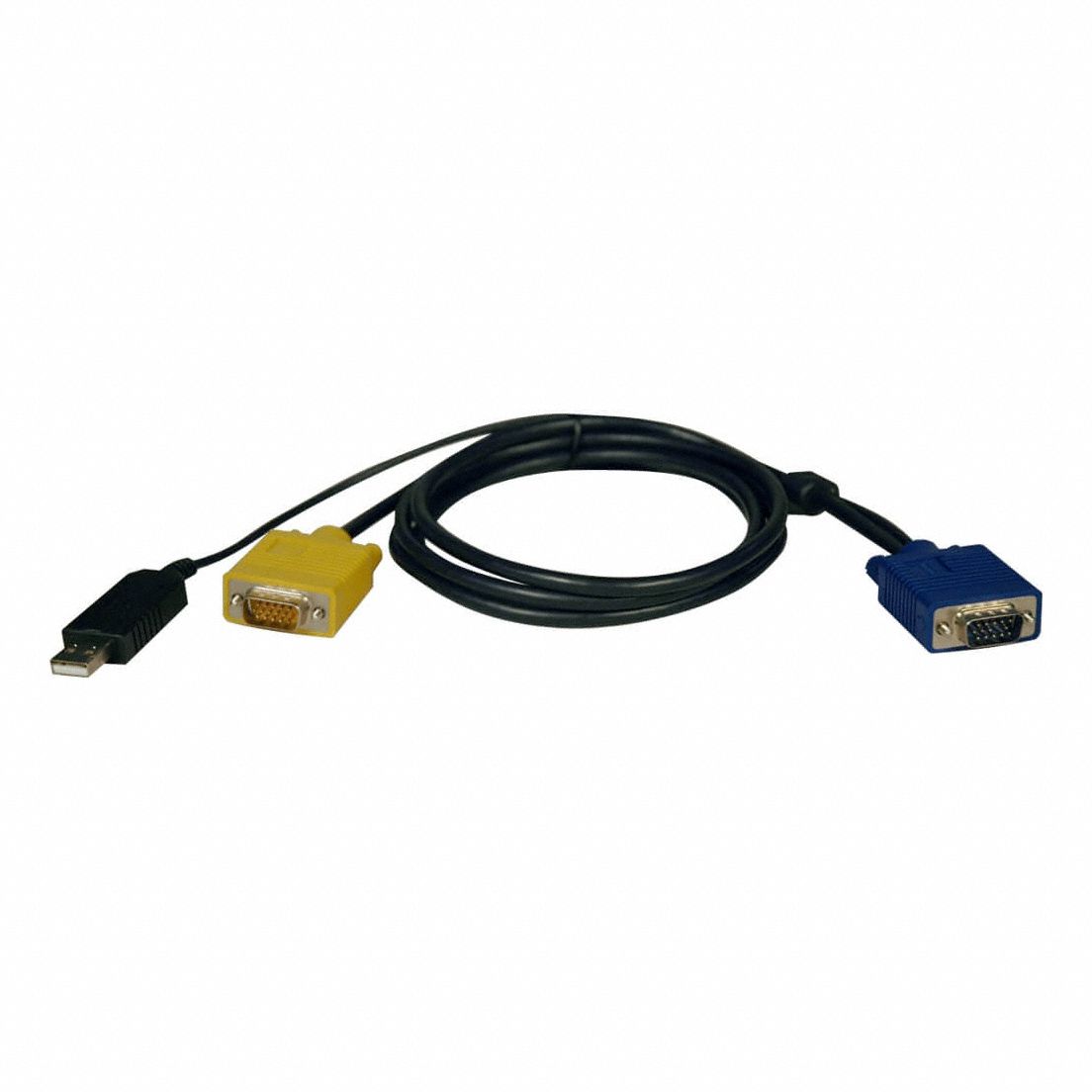 KVM Switch Cable Kit: USB 2.0/VGA/SVGA, Tripp Lite Series, 6 ft Lg, HD15, Male