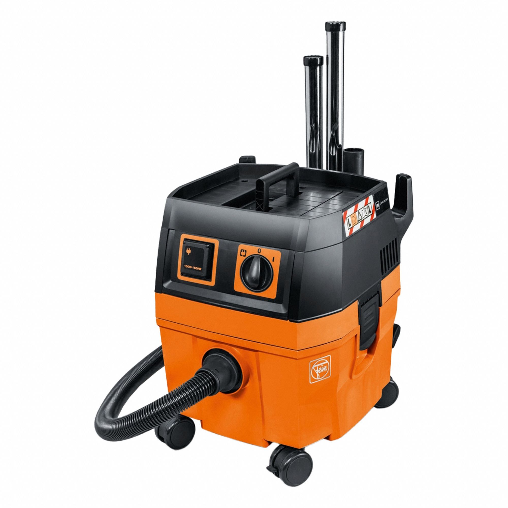 Dust Extractor: HEPA, Dry/Wet, 5 4/5 gal Tank, 151 cfm Air Flow, 1 3/8 in Hose Dia