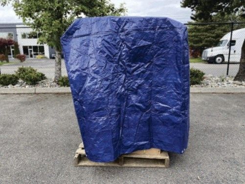 Pallet Cover: 5 mil Thick, Blue, 48 in Wd, 48 in Dp, 60 in Lg, High Density Polyethylene (HDPE)