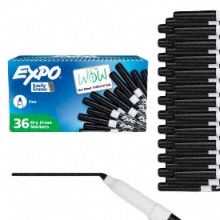 Dry Erase Markers Black PK36