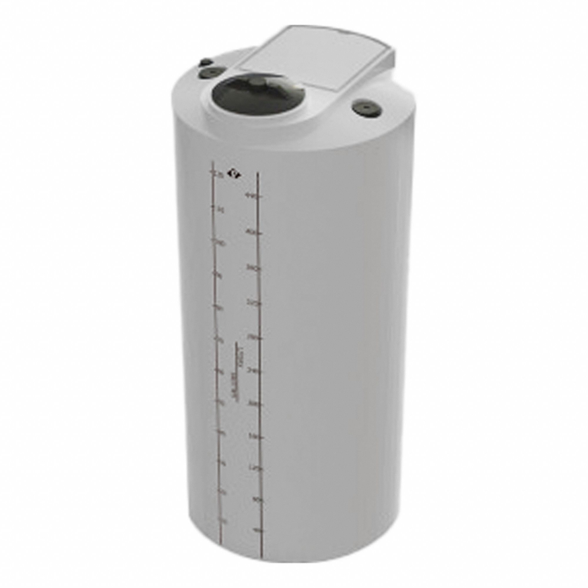 Storage Tank: Single Wall, Vertical, 175 gal, Closed Top, 1/4 in Wall Thick