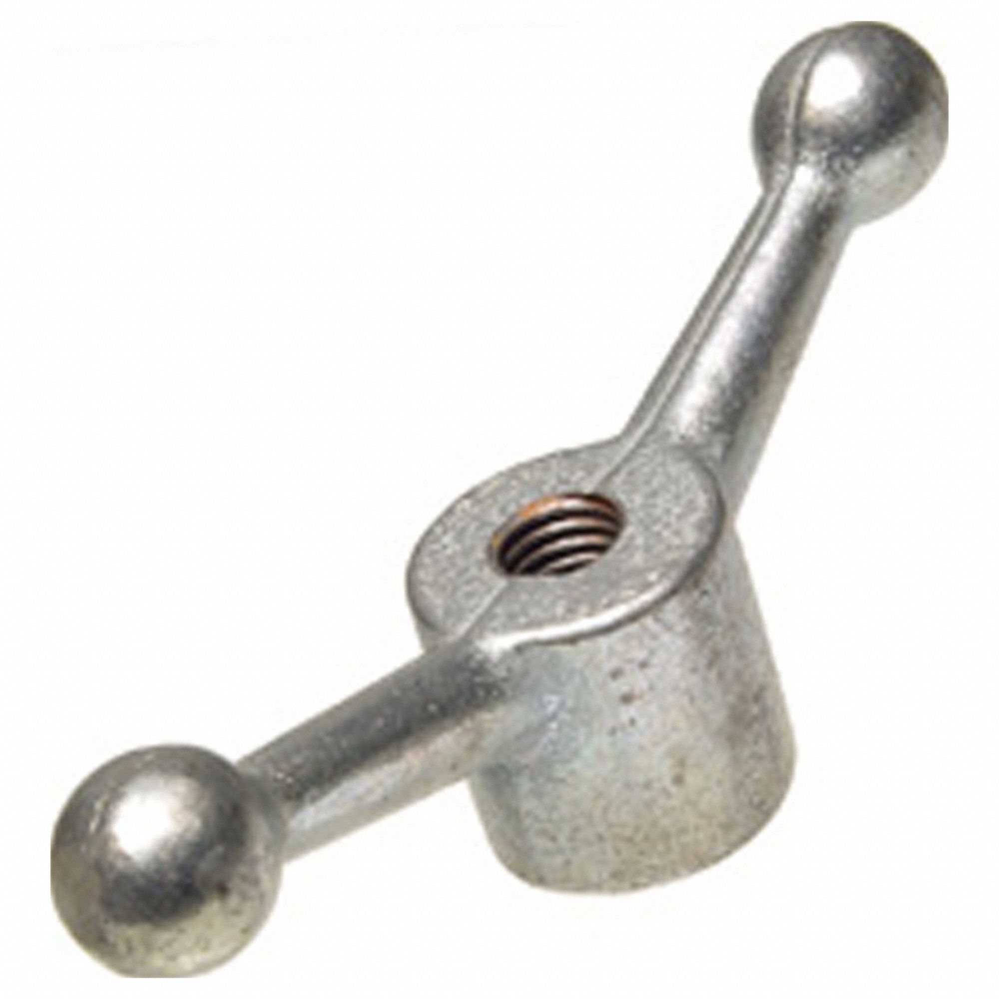 WING NUT, ½"-13 THREAD, MALLEABLE IRON, GRADE 2, ZINC PLATED, 4½ IN MAX WING SPAN, 5 PK