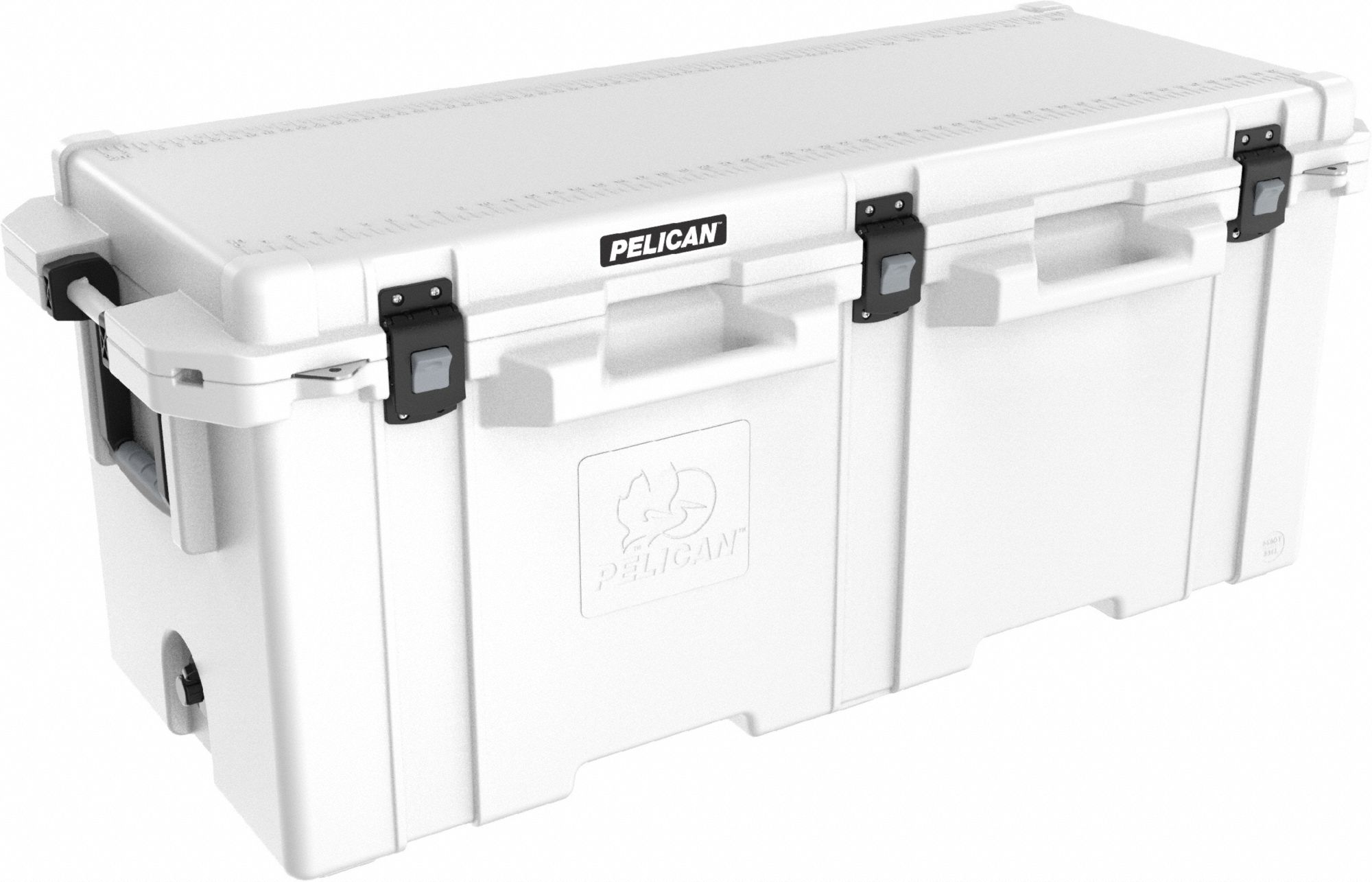 Marine Chest Cooler: White, 239 Cans, 250 qt Cooler Capacity, 10 day Ice Retention