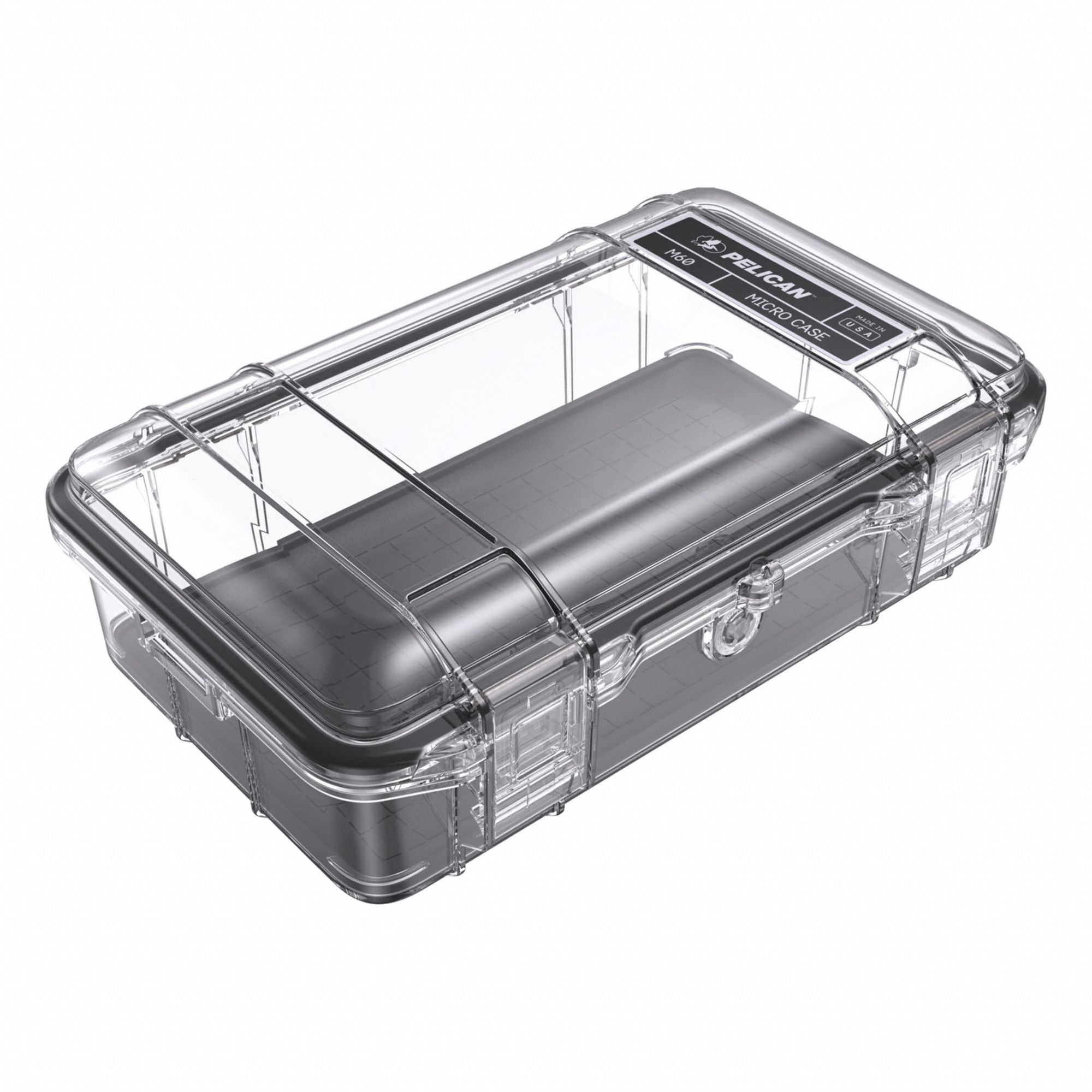Protective Case: Clear, Stationary, 1.05 lb Wt, Polycarbonate