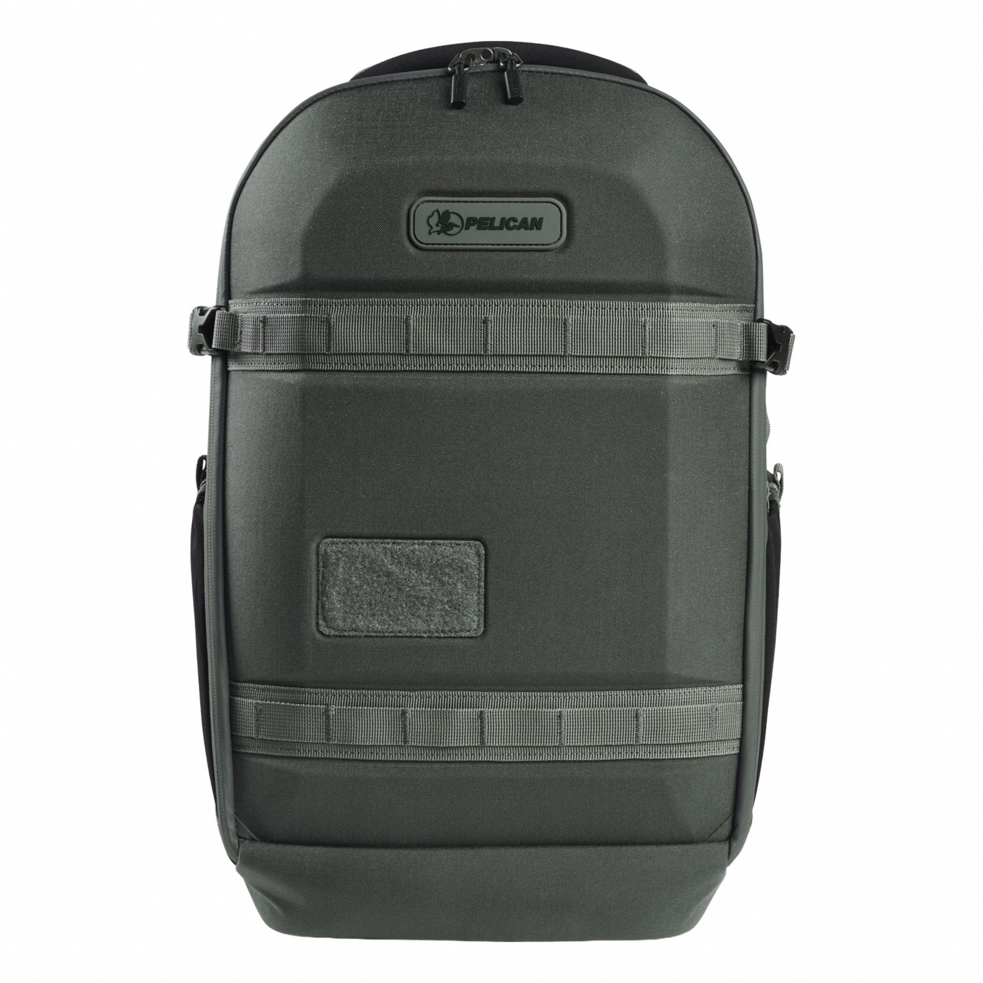 Backpack: Cordura, Gray, 18 7/64 in Ht, 10 5/8 in Wd, 6 19/64 in Dp, 2 Outside Pockets