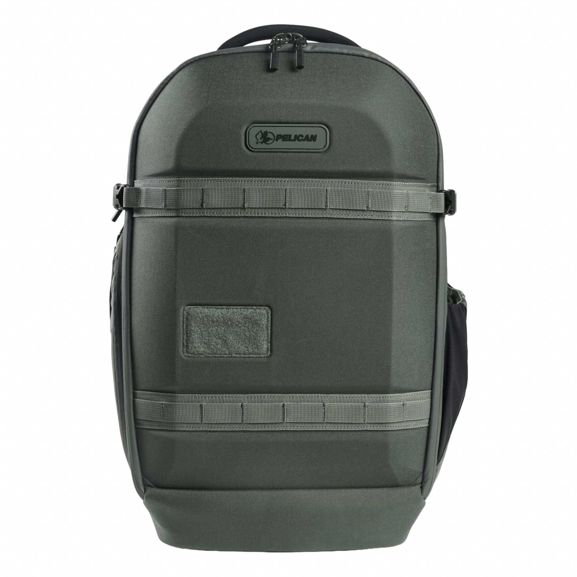 Backpack: Cordura, Gray, 19 11/16 in Ht, 11 13/16 in Wd, 7 31/64 in Dp, 2 Outside Pockets