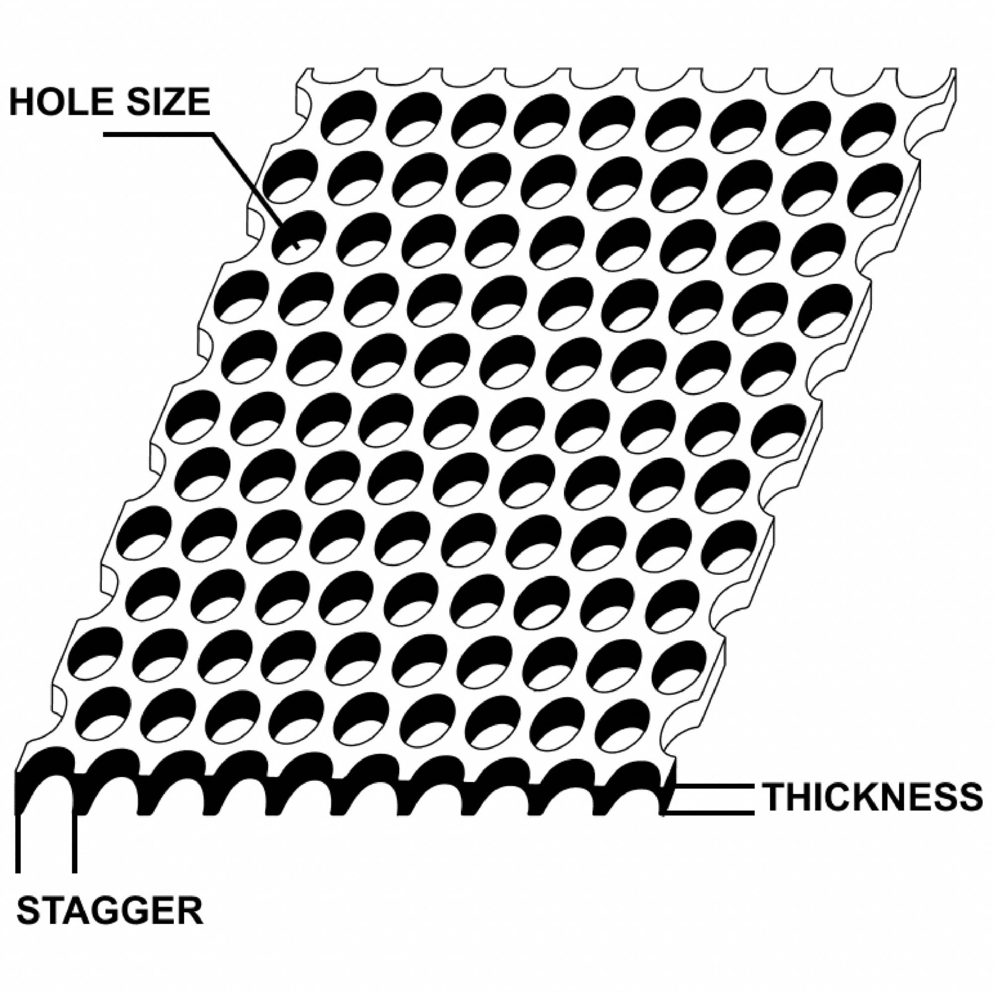 Round - Perforated - Stainless Steel - 18145122