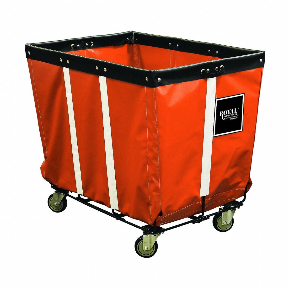 Basket Truck: Vinyl Liner, Orange, (2) Rigid/(2) Swivel, Corner, Std Truck, Wire