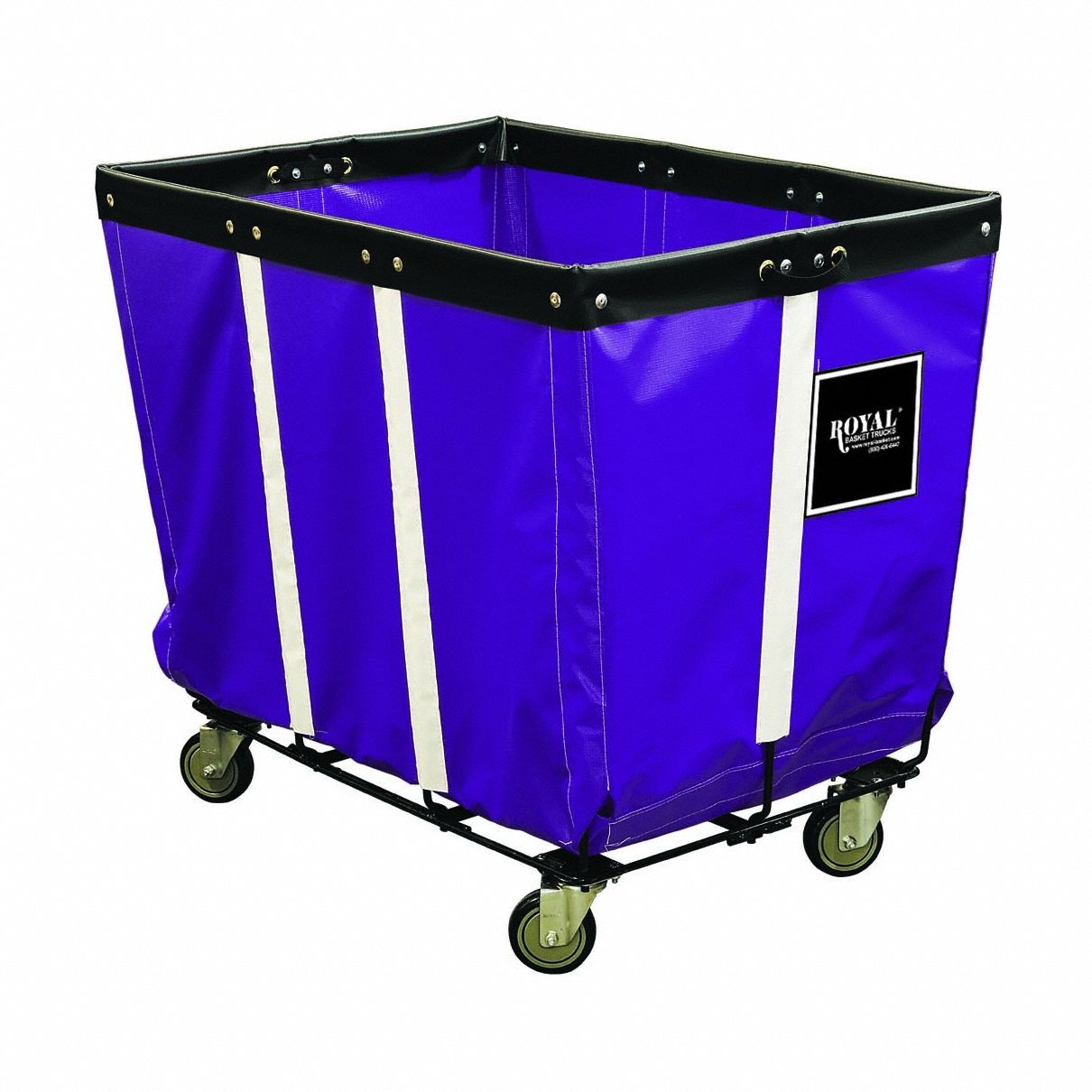 Basket Truck: Vinyl Liner, Purple, (2) Rigid/(2) Swivel, Corner, Std Truck, Wire