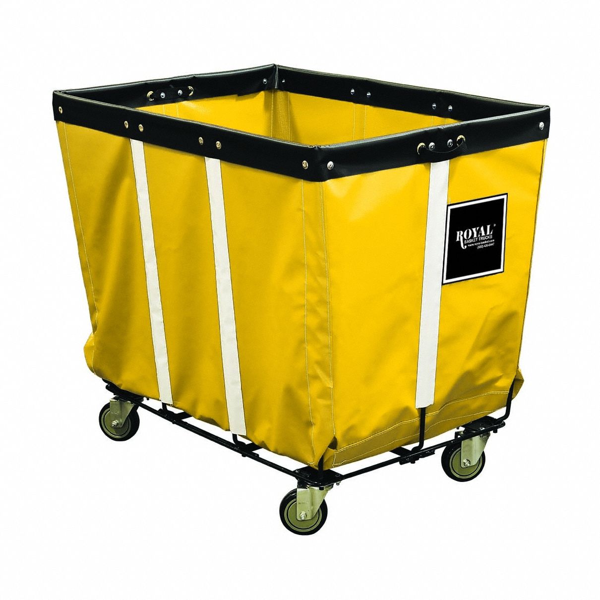 Basket Truck: Vinyl Liner, Yellow, (2) Rigid/(2) Swivel, Corner, Std Truck, Wire