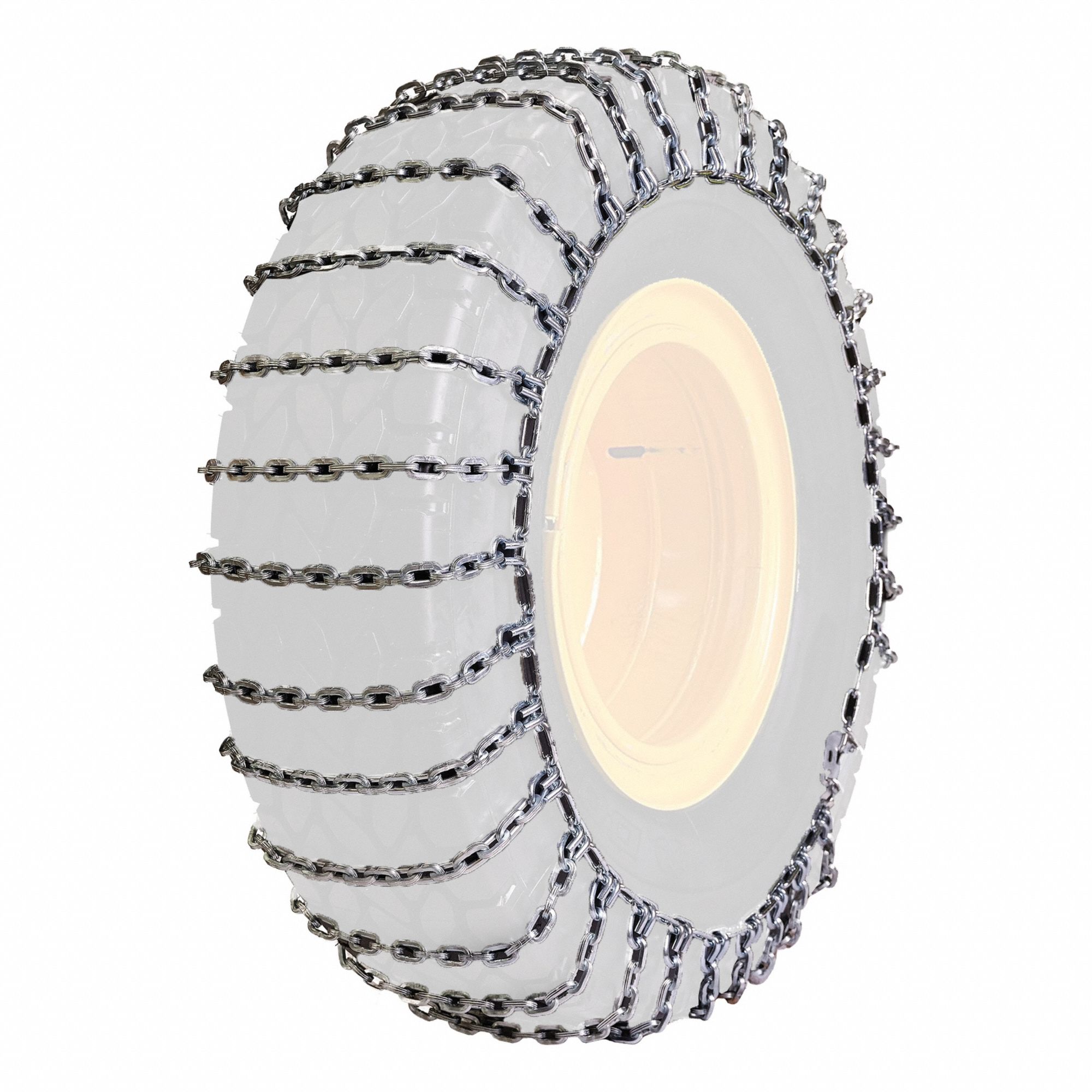 Square Link Tire Chain Assembly: Tire Chain, Skid Loaders, Nickel Manganese Alloy, Ladder