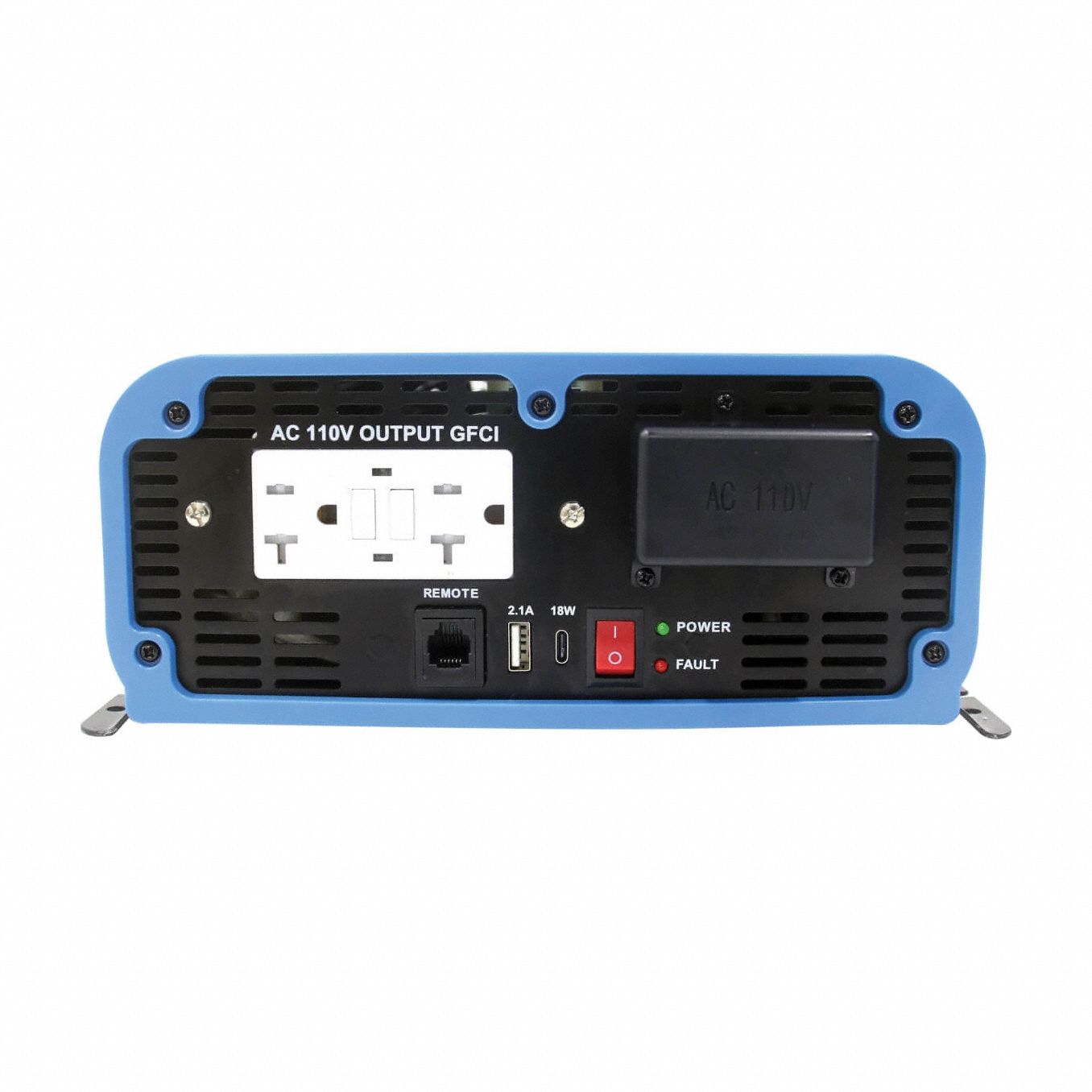 Power Inverter: Pure Sine Wave, 2 USB Ports, 3, 000 W Continuous Output Power, 110V