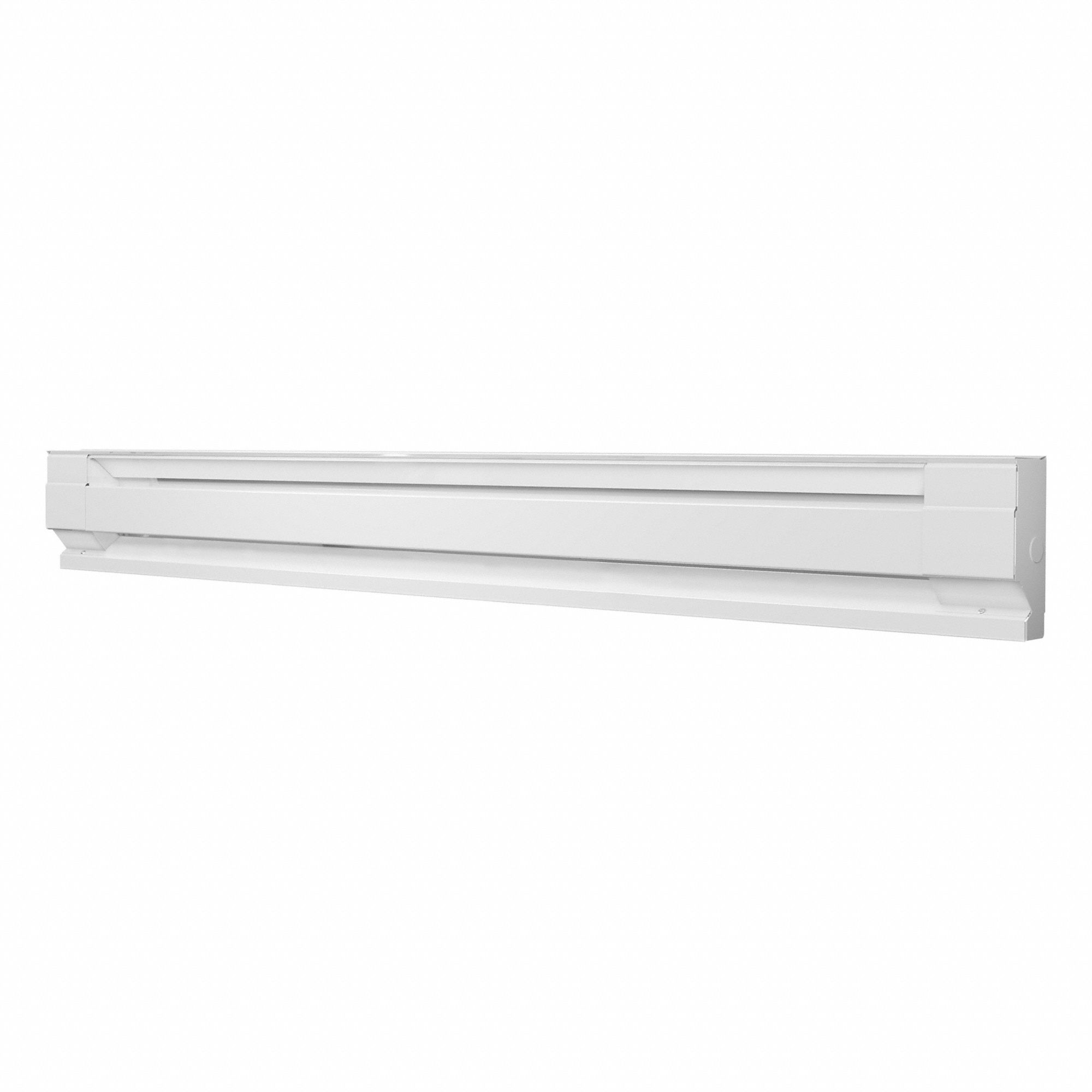 Electric Baseboard Heater: Residential Grade, 1125W/1500W, Thermostat Not Included, White