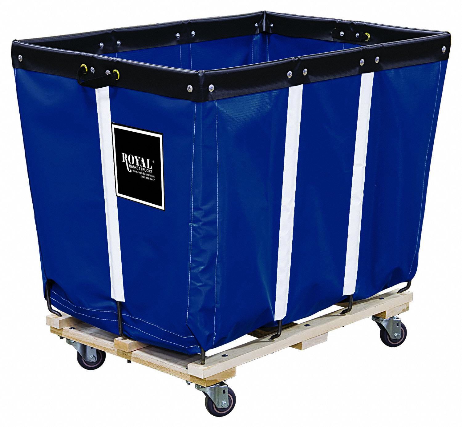 Basket Truck: Vinyl Liner, Navy Blue, (2) Rigid/(2) Swivel, Corner, Std Truck