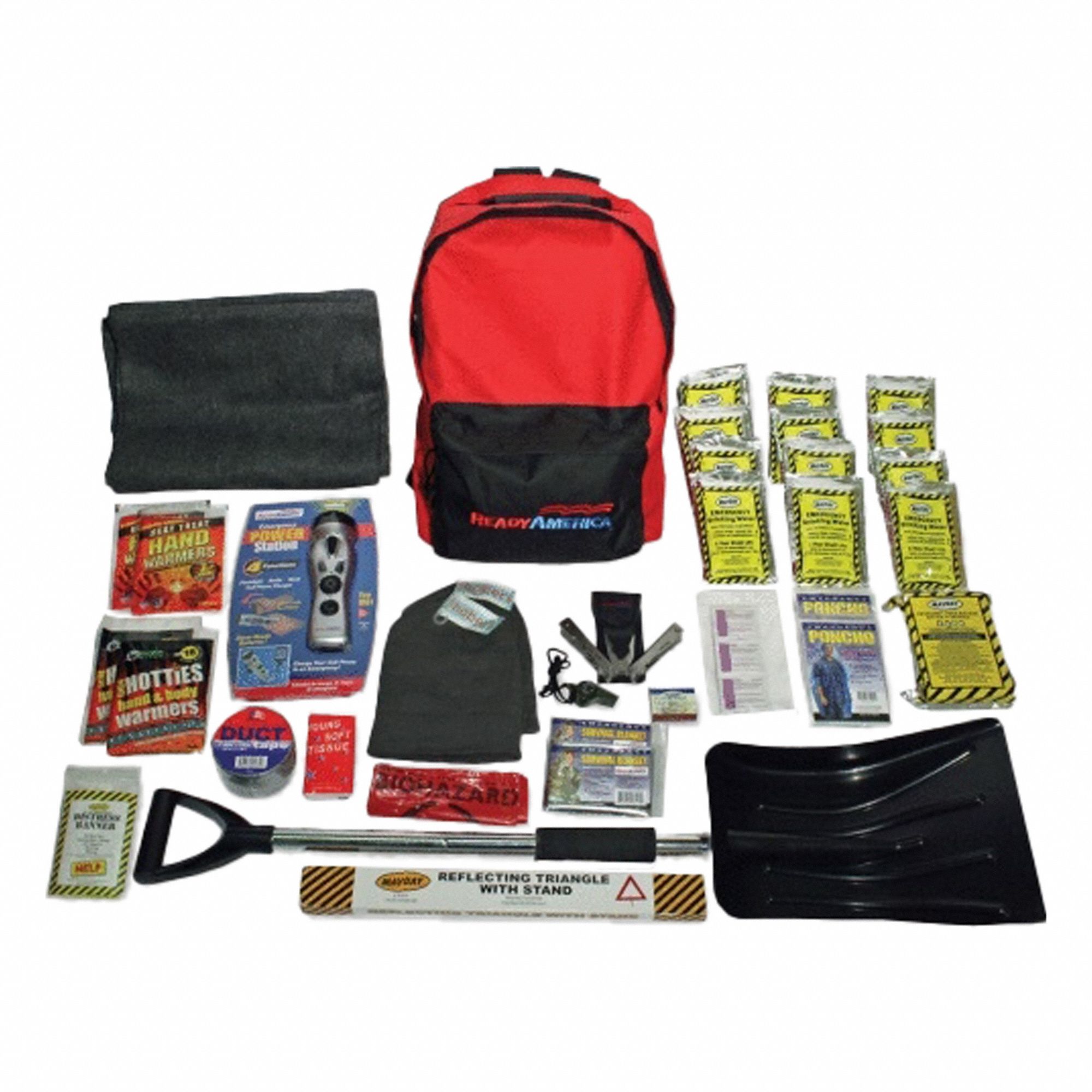 Survival Kit: 41 Components, Backpack, 2 People Served