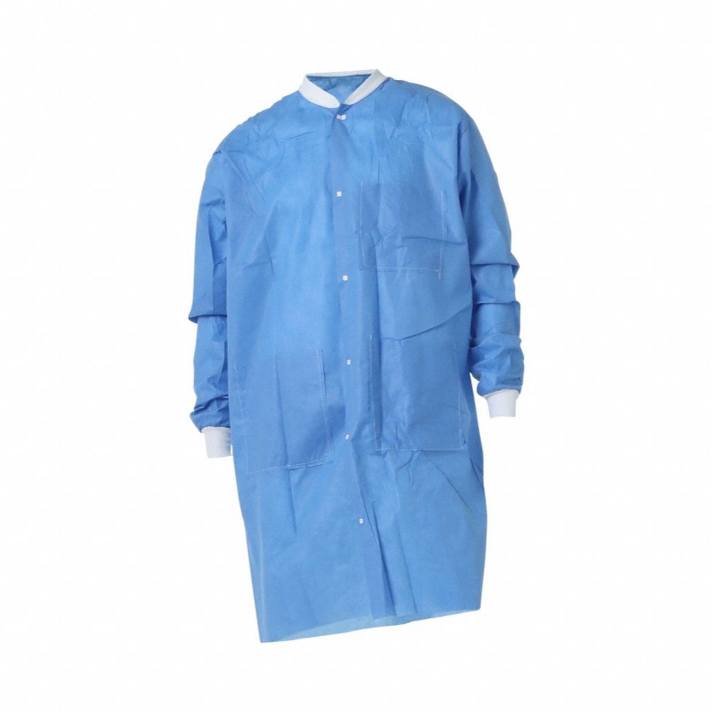 DUPONT, Spunbond meltblown spunbond (SMS), Knit Collar, Lab Coat ...