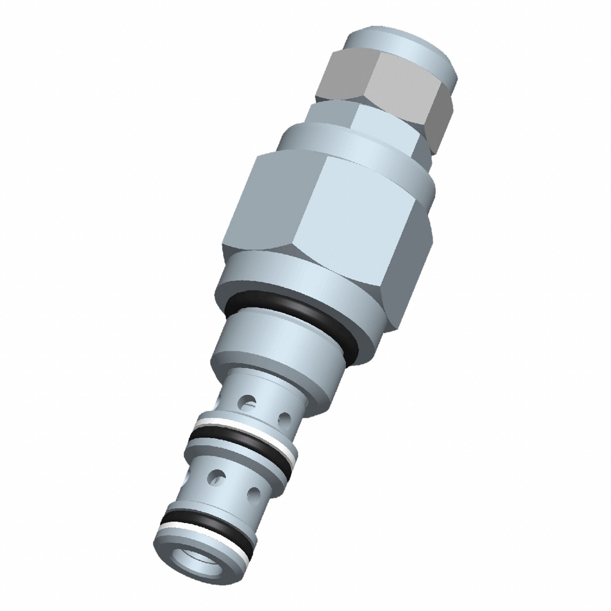 Cartridge Valve: Steel, Screw-In, Screwdriver Adjustment, C08-30 Valve Cavity Size