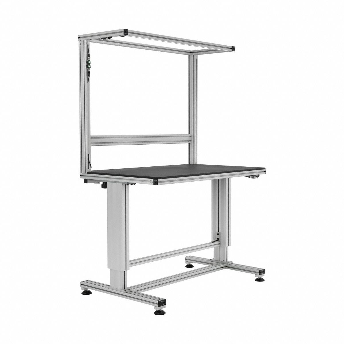 Tube Framing System Profiles: Silver, 60 11/16 in H x 30 in W x 48 in D, 500 lb Load Capacity, 110V (MPN Q-102129). Key specifications — Mobility: Stationary; Brand: 80/20; Color: Silver; Operating Voltage: 110V; Material: HDPE; Manufacturer Part Number: Q-102129.