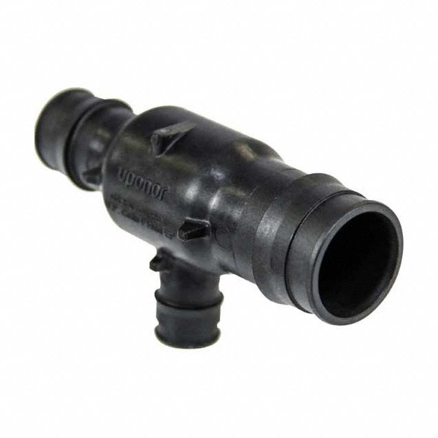 Barbed Tee: 1 1/4 in ID x 3/4 in ID x 3/4 in ID Size, Barbed x Barbed x Barbed x Barbed