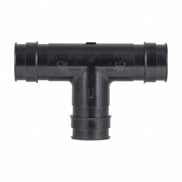 Barbed Tee: 2 1/2 in ID x 2 1/2 in ID x 2 1/2 in ID Size, Barbed x Barbed x Barbed x Barbed