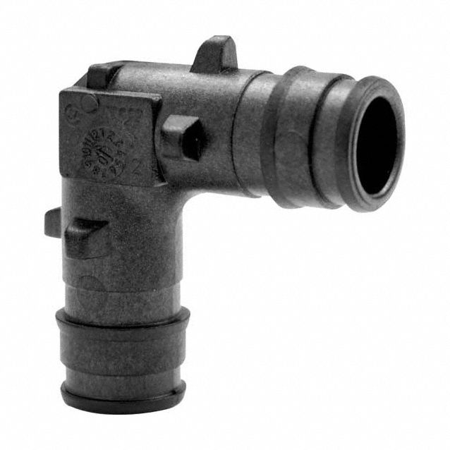 Barbed Fitting Elbow: 1 1/2 in ID x 1 1/2 in ID Size, Barbed x Barbed, Polymer, Expansion